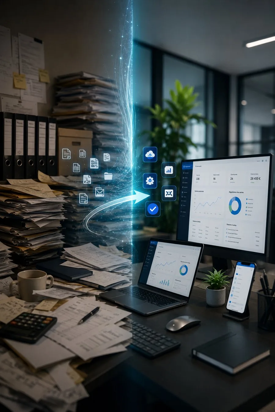 Des outils numériques qui travaillent pour vous : ordinateur, tablette et smartphone connectés